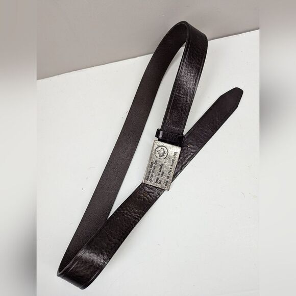 Dsquared2 Leather Belt with Maple Leaf Buckle – Size 34–38.5 – Made in Italy - Picture 6 of 9